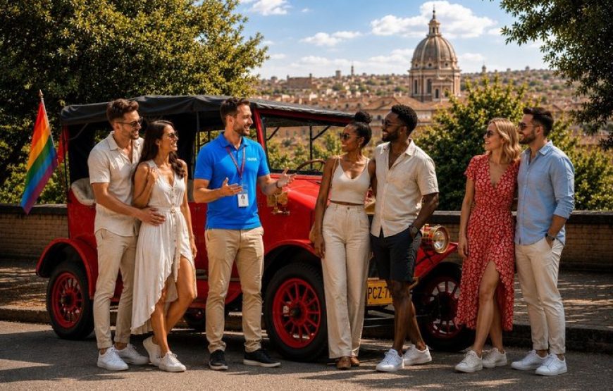 Private Rome Vintage Car Tour with Prosecco